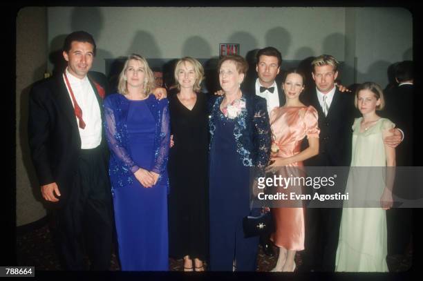 The Baldwin family poses at the Baldwin Cancer Benefit October 8, 1999 in New York City. The Carol M. Baldwin Breast Cancer Research Fund, Inc.,...