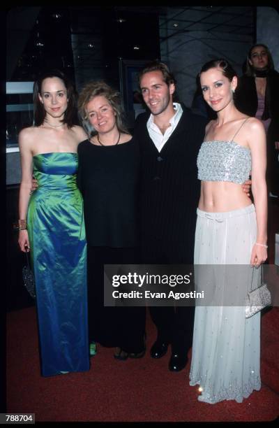 Frances O'' Connor, Patricia Rozema, Alessandro Nivola, and Embeth Davidtz attend the premiere of "Mansfield Park" October 18, 1999 in New York City....