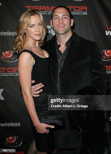 Actress Kristanna Loken and Noah Danby arrive at the "Terminator: The Sarah Connor Chronicles" premiere at the Arclight Cinerama Dome on January 9,...