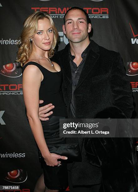 Actress Kristanna Loken and Noah Danby arrive at the "Terminator: The Sarah Connor Chronicles" premiere at the Arclight Cinerama Dome on January 9,...