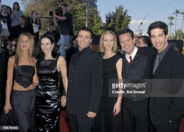 Jennifer Aniston, Courteney Cox, Matt LeBlanc, Lisa Kudrow, Matthew Perry and David Schwimmer of "Friends"