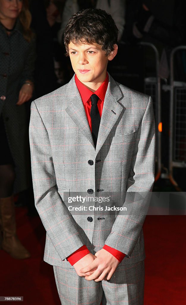 Ed Sanders Actor Ed Sanders attends the European Premiere of 'Sweeney Todd' at ...