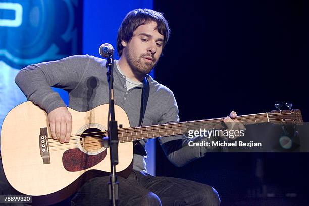 Recording artist Jon Walker of Panic! at the Disco performs at the Honda Civic Center on January 10, 2008 in Torrance, California.