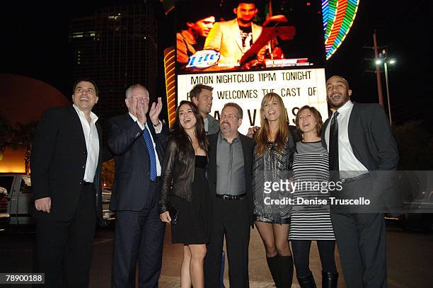 Matt Pyken, Las Vegas Mayor Oscar B. Goodman, actress Camille Guaty, actor Josh Duhamel, creator and executive producer of "Las Vegas" Gary Scott...