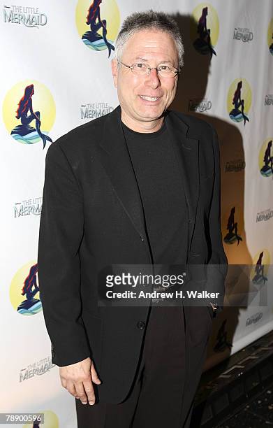 Alan Menken attends the after party to celebrate the opening night of Broadway's "The Little Mermaid" at Roseland Ballroom on January 10, 2008 in New...