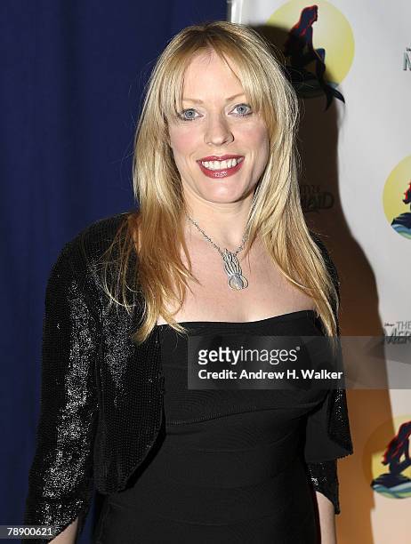 Actress Sherie Rene Scott attends the after party to celebrate the opening night of Broadway's "The Little Mermaid" at Roseland Ballroom on January...