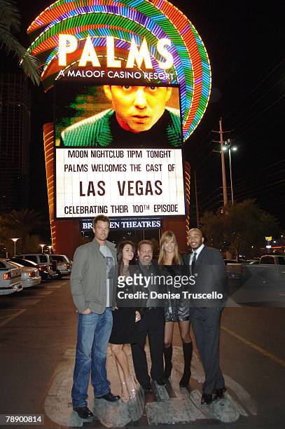 Actor Josh Duhamel, actress Camille Guaty, creator and executive producer of "Las Vegas" Gary Scott Thompson, actress Molly Sims and actor James...
