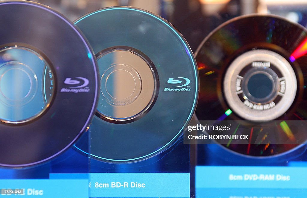 Blu-ray discs are one display at the 200