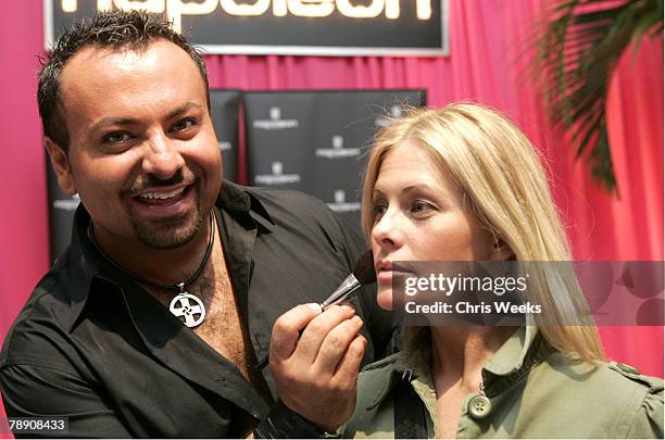 Napoleon Perdis and Nicole Eggert at Napoleon