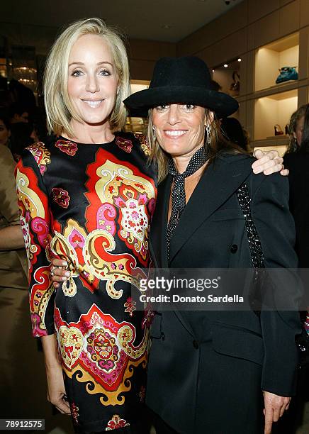 Julie Jaffe and Julis Sorkin attend the Jimmy Choo opening of Rodeo Drive flaghship store benefiting EIF'S Women's Cancer Research Fund on January...