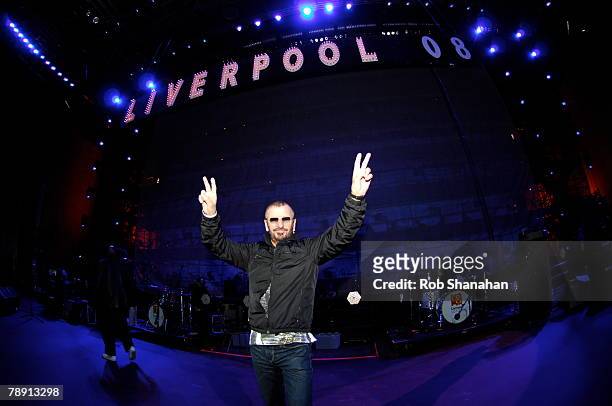 Ringo Starr during rehearsals prior to 'Liverpool - The Musical' as part of the Opening of Liverpool as the European Capital Of Culture at New Echo...