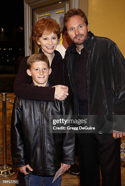 Reba McEntire, husband Narvel & son Shelby