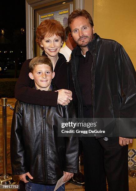 Reba McEntire, husband Narvel & son Shelby