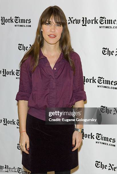 Fiest duringThe 7th Annual New York Times Arts & Leisure Week Feist Photo Call at The Times Center on January 12, 2008 in New York City.