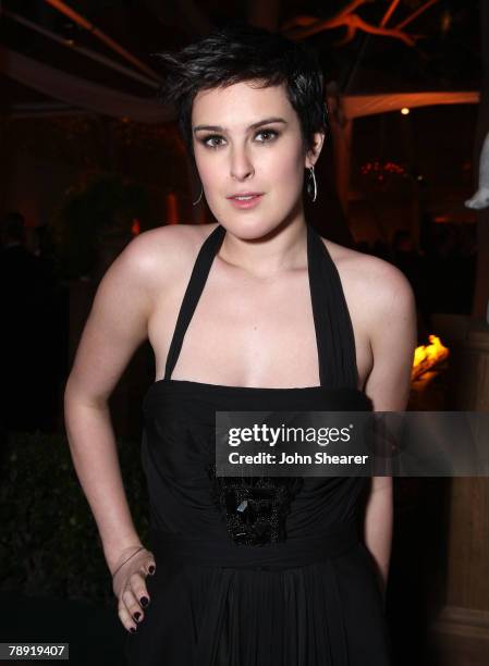 Actress Rumer Willis at The Art of Elysium 10th Anniversary Gala at Vibiana on January 12, 2008 in Los Angeles, California.