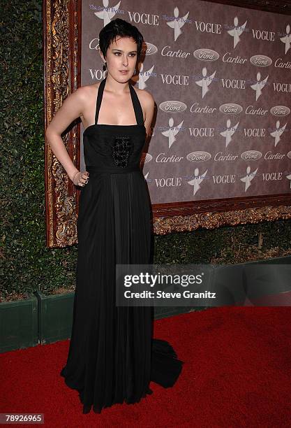 Actress Rumer Willis arrives to The Art of Elysium 10th Anniversary Gala at Vibiana on January 12, 2008 in Los Angeles, California.