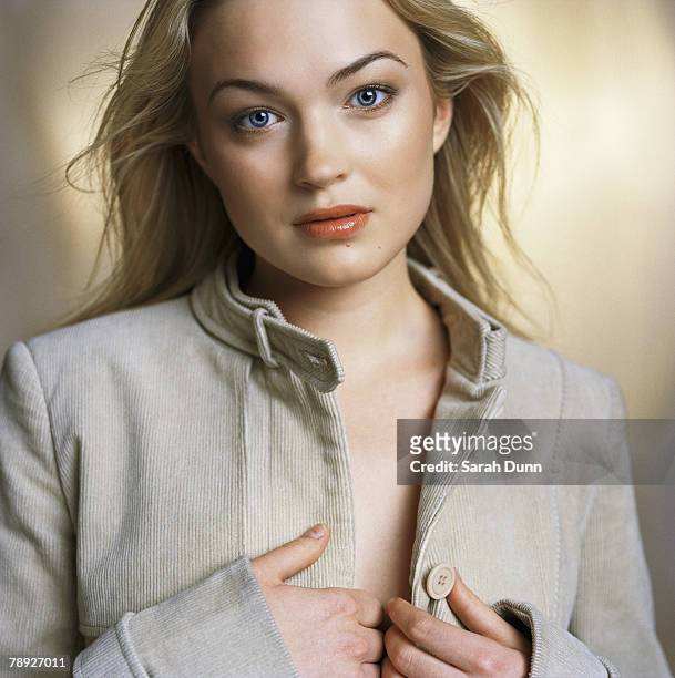 Actress Sophia Myles poses for a portrait shoot for ES Magazine UK on May 1, 2003 in London.