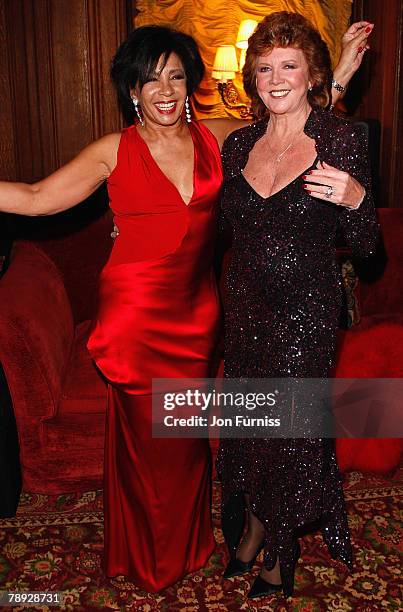 Dame Shirley Bassey and Cilla Black attend Liz Brewer's Christmas party for her good friend Dame Shirley Bassey to celebrate her 70th Birthday,...