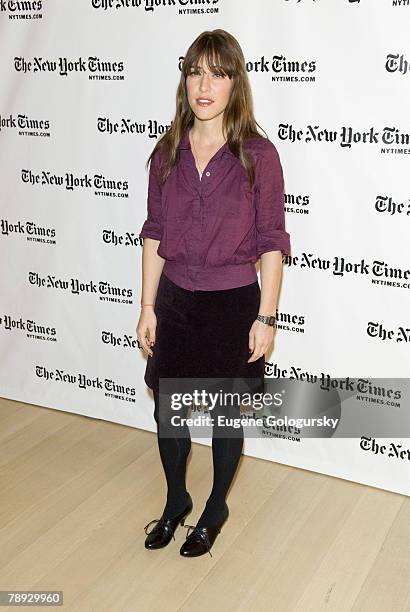 Fiest duringThe 7th Annual New York Times Arts & Leisure Week Feist Photo Call at The Times Center on January 12, 2008 in New York City.