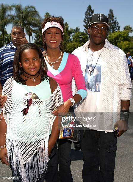 Whitney Houston, Bobby Brown and their daughter Bobbi Kristina