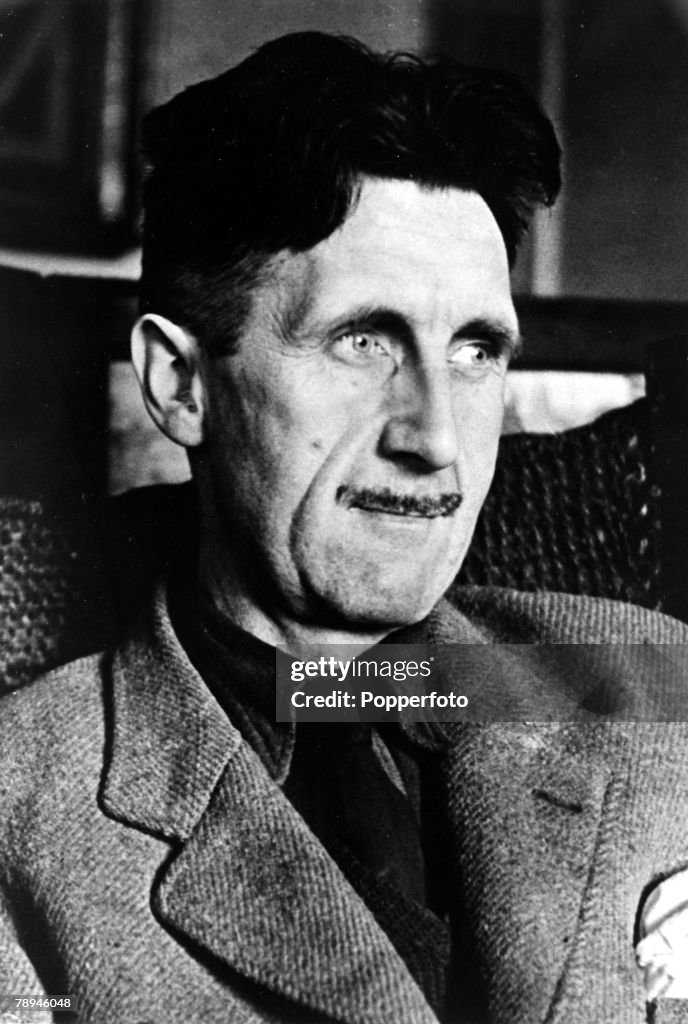 Literature. Personalities. pic: circa 1940's. British author George Orwell, (1903-1950) among his many books were "Ninteen Eighty Four" and Animal Farm".