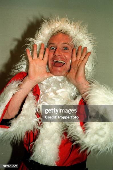 England star Paul Gascoigne dressed as Father Christmas News Photo