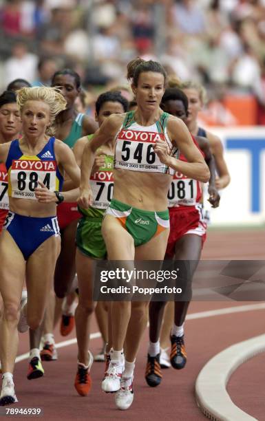 9th World Championships in Athletics, Paris, France, 26th August 2003, Womens 5000m Heats, Sonia O'Sullivan of Ireland