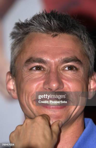 9th World Championships in Athletics, Paris, France, 26th August 2003, Mens Triple Jump, Press Conference, Jonathan Edwards of Great Britain