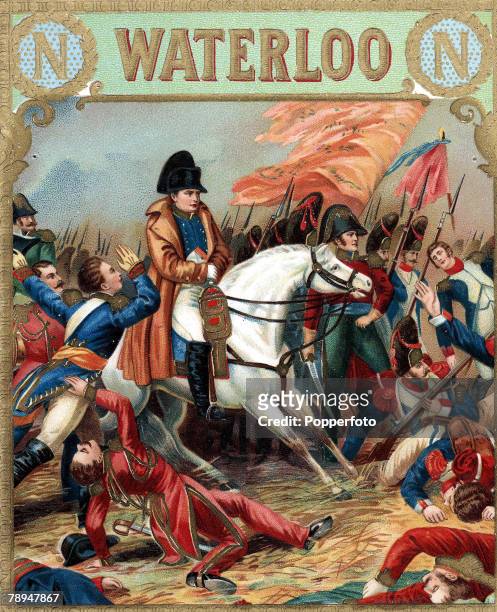 Volume 2, Page 106, Pic 3, An illustration of Napoleon Bonaparte at The Battle of Waterloo