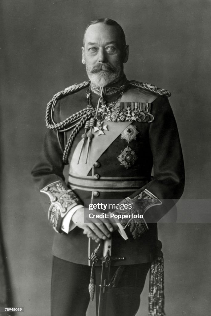 British Royalty. pic: circa1920. HM.King George V, portrait. King George V (1865-1936) reigned 1910-1936).