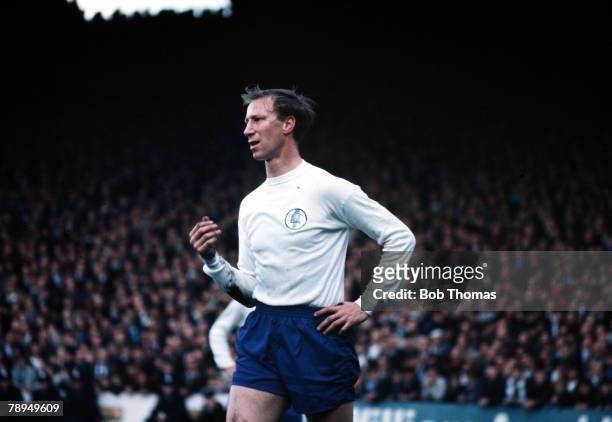 Manchester City v Leeds United, Leeds United's defender Jack Charlton stands with his hand on his hip
