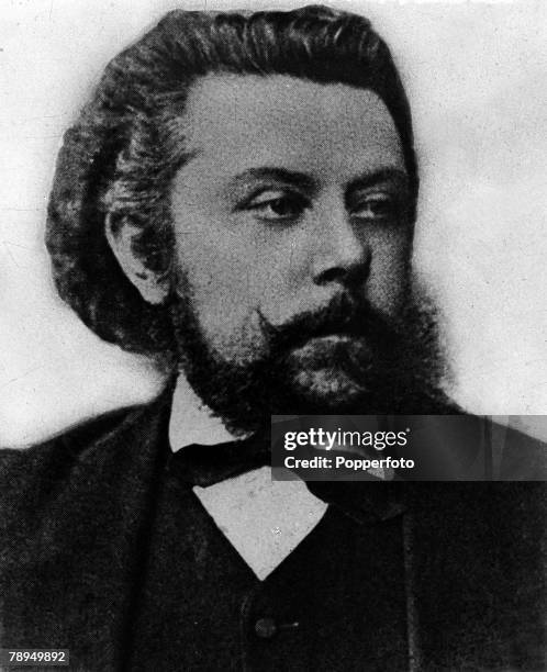 Picture of Modest Petrovich Mussorgsky , the Russian composer