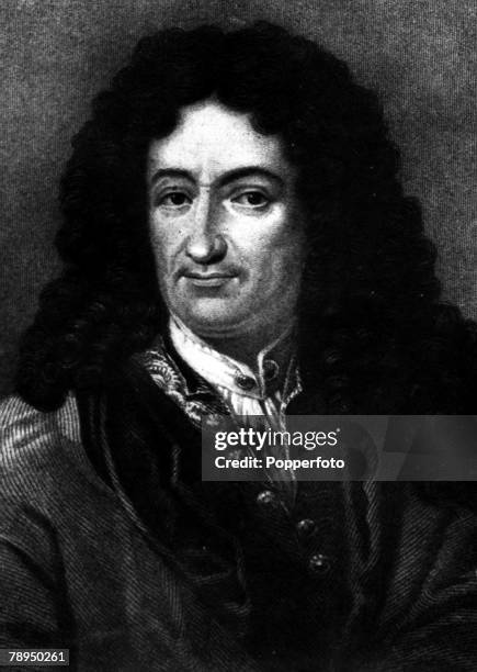 Gottfried Leibniz, German philosopher and mathematician,1646-1716, Portrait