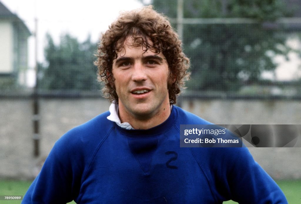 Sport, Football. Portrait of Everton's Bob Latchford.