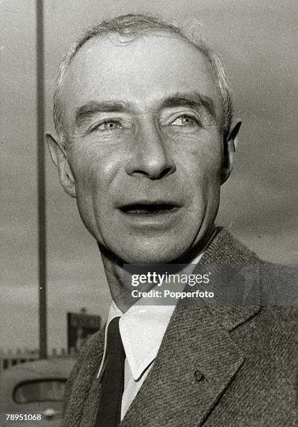 Nuclear Physics, Personalities, pic: circa 1950, Robert Oppenheimer, US, Nuclear Physicist, , who was leader of the atomic bomb project set up at the...