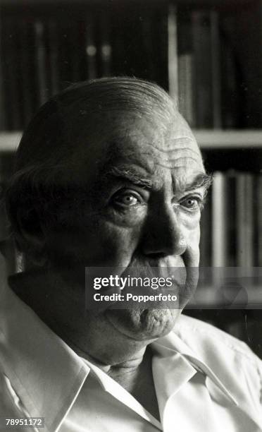 Literature, Personalities, pic: circa 1960's, English writer Graham Greene, a prolific author, whose works included "The Quiet American", "The Third...