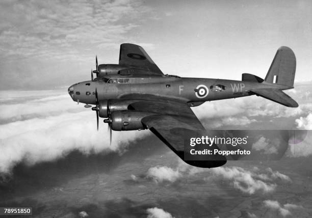 War and Conflict, World War Two, Aviation, pic: circa 1945, A Boeing B-17 "Flying Fortress", the one pictured with British markings, The "Flying...