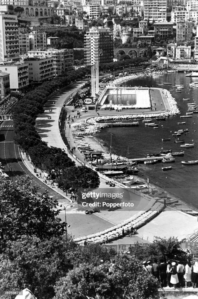 Sport. Motor Racing. pic: circa 1964. The Monaco Grand Prix in progress around the streets of Monte Carlo.