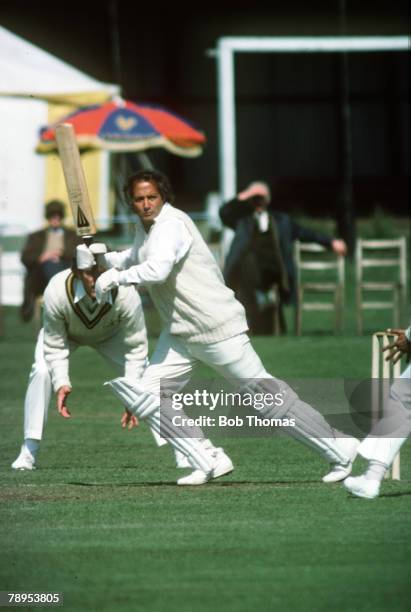 Basil D'Oliveira, batting for Worcestershire against Nottinghamshire at Newark