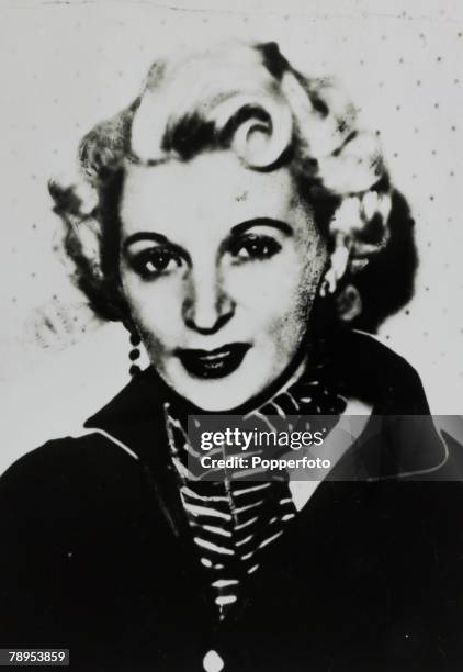 Crime, Capital Punishment, pic: circa 1955, Ruth Ellis, portrait, Ruth Ellis was hanged on 13th July 1955 for the murder of her lover David...