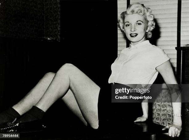 Crime, Capital Punishment, pic: circa 1955, Ruth Ellis. Ruth Ellis was hanged on 13th July 1955 for the murder of her lover David Blakely, the 16th...