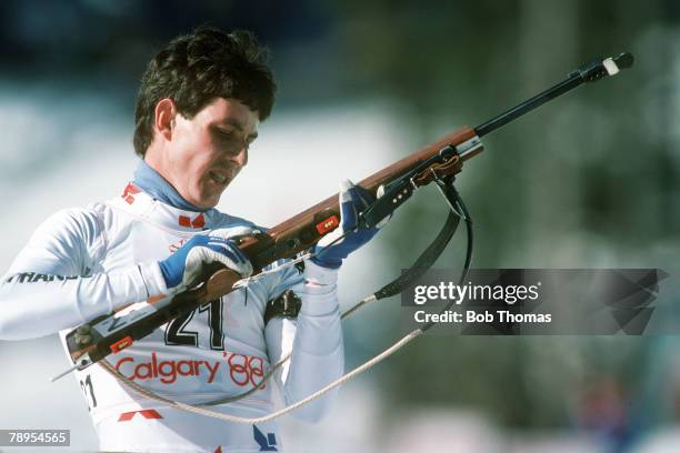 100 Calgary 1988 Biathlon Men Stock Photos, HighRes Pictures, and