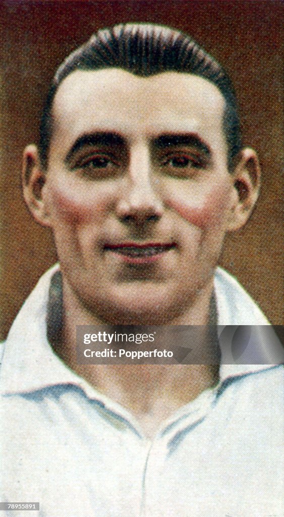 Sport. Football Illustrations. pic: 1930's. S.Lawrence, Swansea Town right back, who won 8 Wales international caps from 1932-1938.