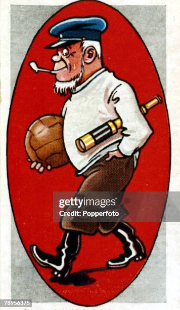 Sport, Football Illustration, Caricature/Nicknames, pic: circa 1930's, Liverpool, nicknamed at one time the "Mariners", but now more commonly called...