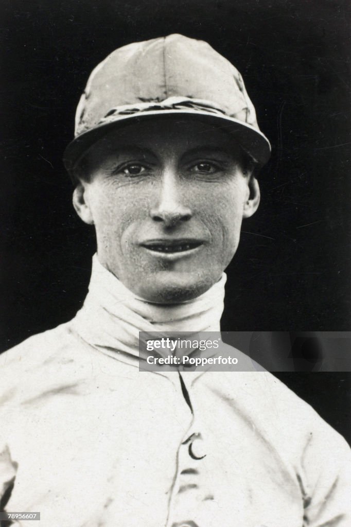 Sport. Horse Racing. pic: circa 1923. Famous jockey Steve Donoghue, who won 14 classic races between 1915-1937.