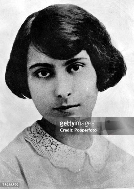 Portrait of Countess Edda Ciano, daughter of Italian fascist leader Benito Mussolini, pictured at 9 years of age