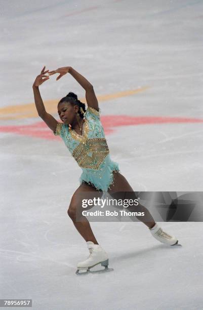 Sport, 1998 Winter Olympic Games, Nagano, Japan, Figure Skating, Ladies Individual, Surya Bonaly, France