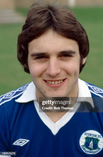 Circa 1977, David Jones, Everton, who later went on to manage Stockport County, Southampton and Wolverhampton Wanderers at the end of his playing...