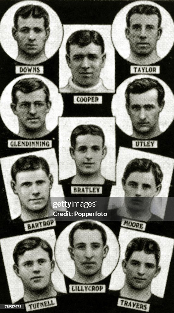 Sport, Football, The 1912 FA, Cup winners Barnsley, from top to... News