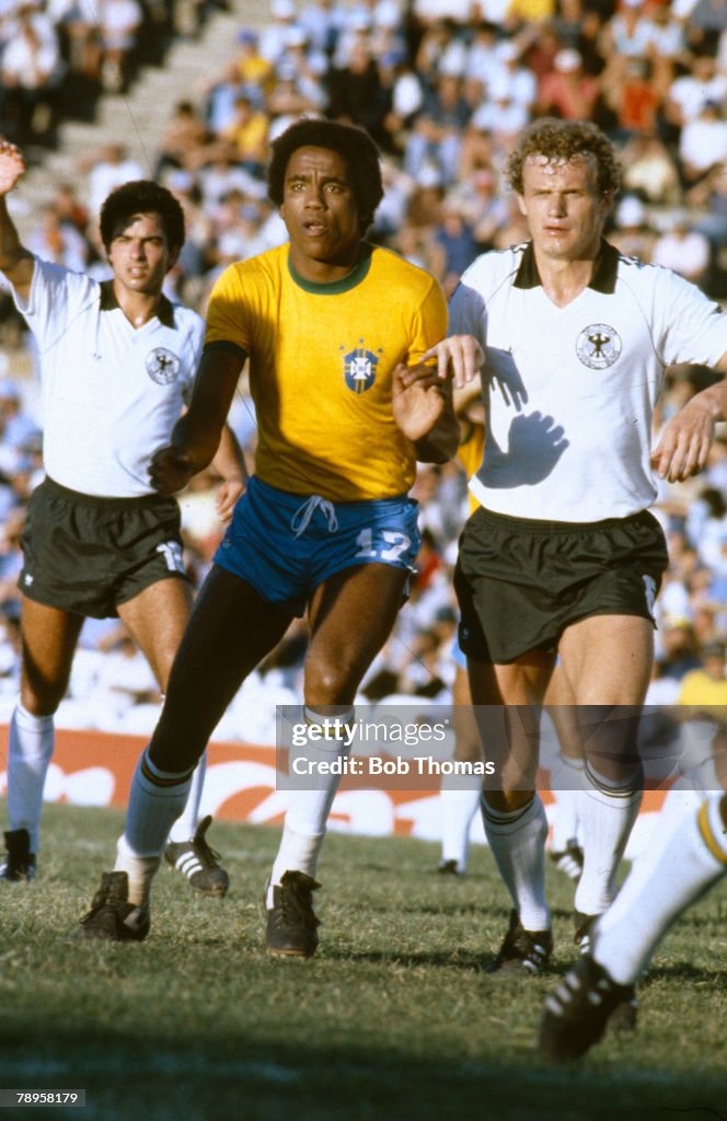 7th January 1981, Copa de Oro,Montevideo, Brazil 4 v West Germany 1